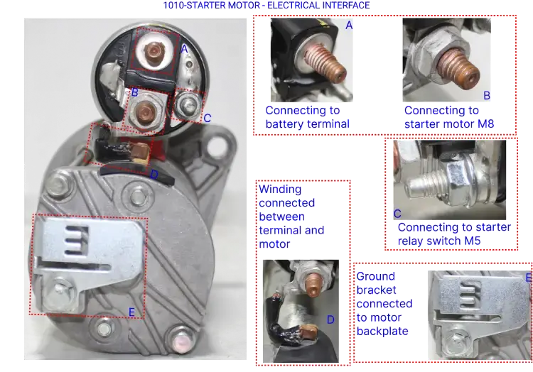 Starter-Motor Electrical interface Starter-Motor Electrical interface