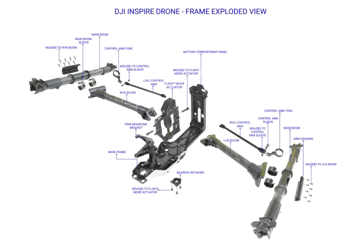 Drone-34-DJI-Drone-Frame-Exploded-View