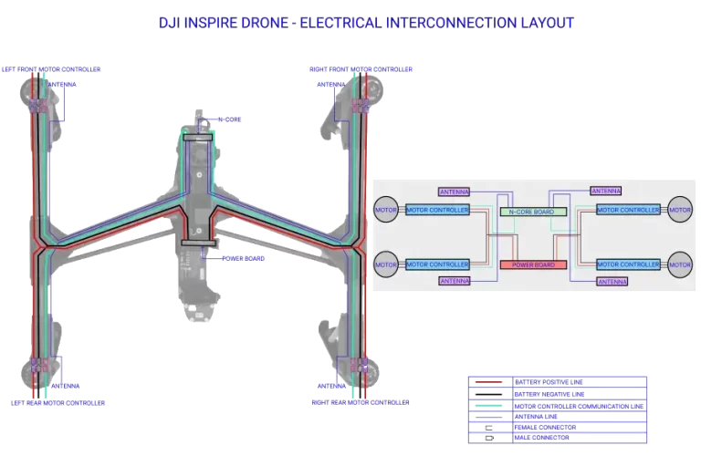 Drone-38-DJI-Drone-Electrical-Interconnection-Diagram