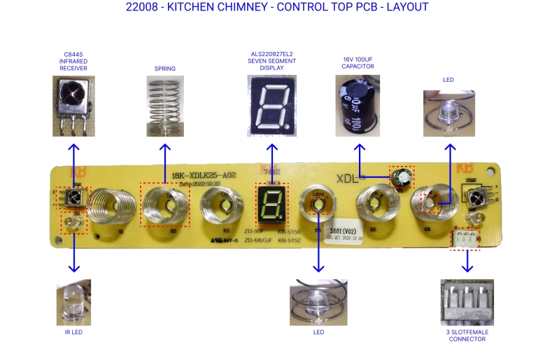 Elica-14-Control-top PCB Layout
