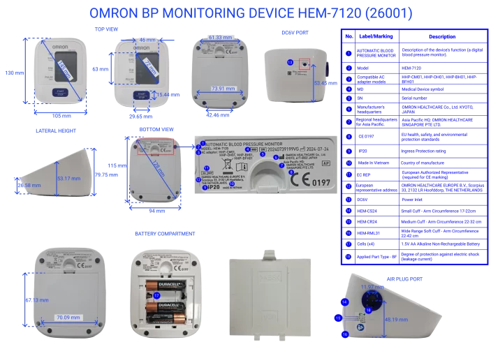 Omron BP-1-Monitoring Device HEM Omron BP-1-Monitoring Device HEM