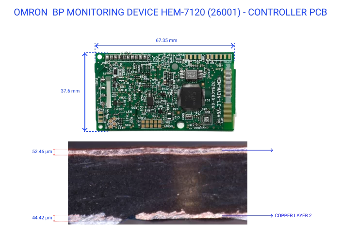 Omron BP-18-Monitoring Device Controller PCB