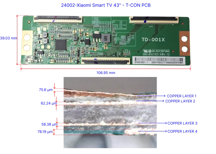 Smart TV-21-T-Con PCB Teardown