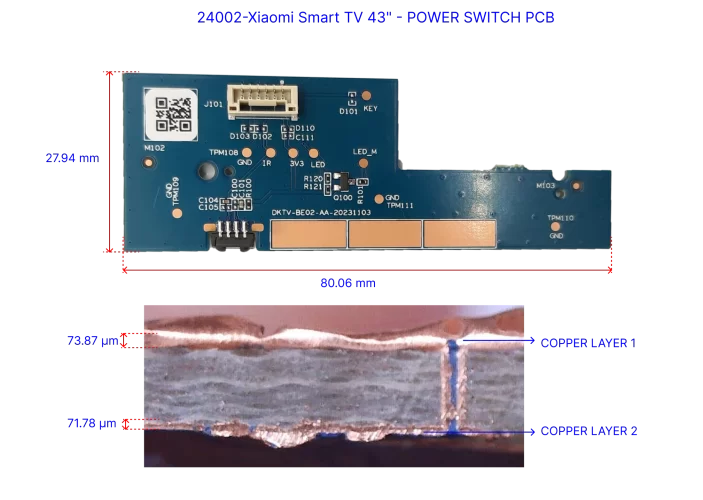 Smart TV-25-Power Switch PCB Teardown